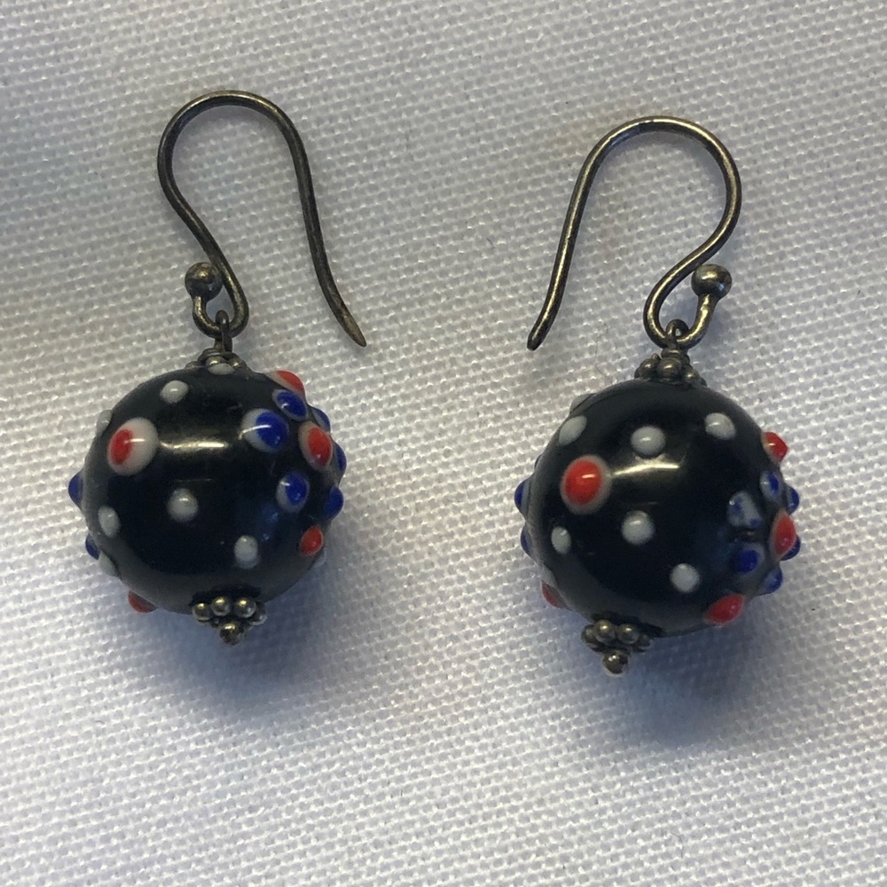 Vintage Glass drop earrings